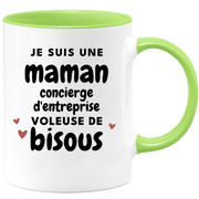 quotedazur - Mug I'm a Corporate Concierge Mum Stealing Kisses - Original Mother's Day Gift - Gift Idea For Mum Birthday - Gift For Future Mum Birth