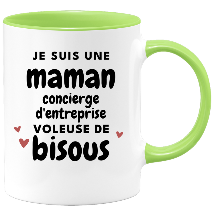 quotedazur - Mug I'm a Corporate Concierge Mum Stealing Kisses - Original Mother's Day Gift - Gift Idea For Mum Birthday - Gift For Future Mum Birth