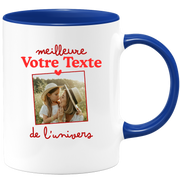Mug photo personnalisée meilleure de l'univers pour femme - Métier famille prénom couple parent