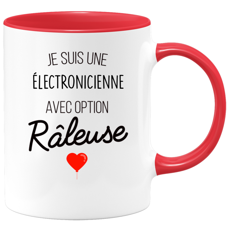 quotedazur - Mug Je Suis Une Électronicienne Avec Option Râleuse - Cadeau Idéal Pour Électronicienne - Cadeau Personnalisé Pour Femme - Cadeau Original Pour Anniversaire Ou Noël