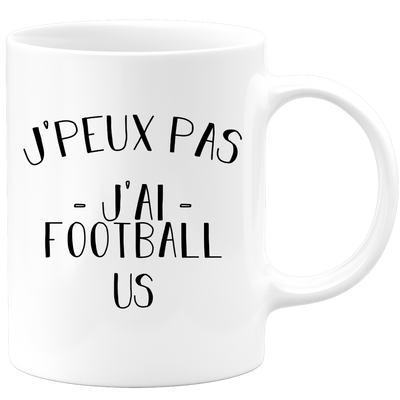 quotedazur - Mug Je Peux Pas J'ai Football us - Cadeau Humour Sport - Idée Cadeau Original - Tasse Football us - Idéal Pour Anniversaire Ou Noël