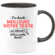 Mug personnalisable femme J'ai cherché Meilleure sur Internet - Métier Passion Sport