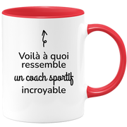 quotedazur - Mug Voilà à Quoi Ressemble Un Coach Sportif Incroyable - Cadeau Coach Sportif - Idée Cadeau Anniversaire - Idée Pour Une Attention Originale Coach Sportif