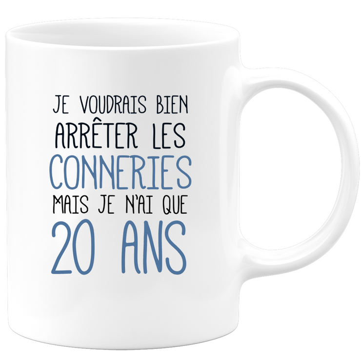 Funny funny 20th birthday mug - 20th birthday gift mug Man Woman Humor Original