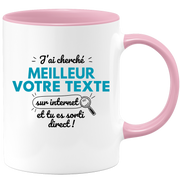 Mug personnalisable homme J'ai cherché Meilleur sur Internet - Métier Passion Sport