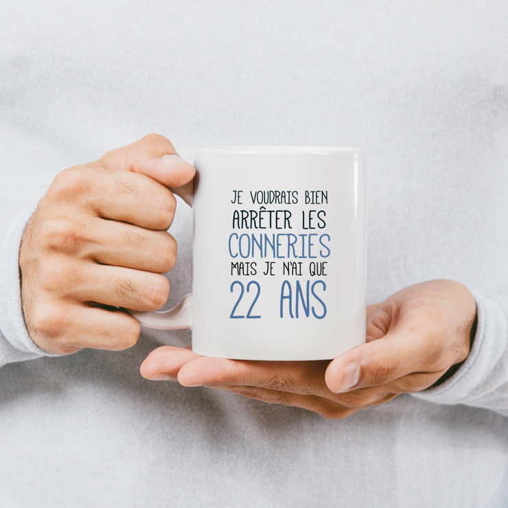 Funny funny 22 year old birthday mug - 22 year old birthday gift mug Man Woman Humor Original
