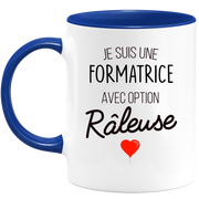 quotedazur - Mug Je Suis Une Formatrice Avec Option Râleuse - Cadeau Idéal Pour Formatrice - Cadeau Personnalisé Pour Femme - Cadeau Original Pour Anniversaire Ou Noël