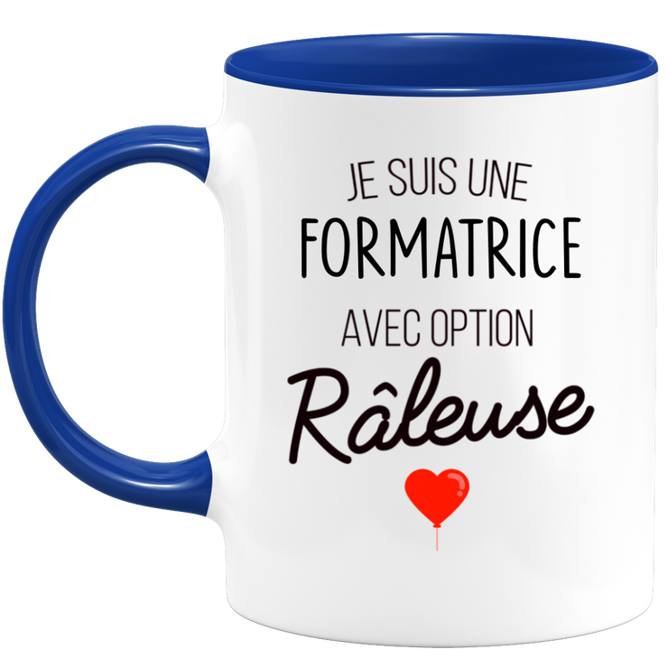 quotedazur - Mug Je Suis Une Formatrice Avec Option Râleuse - Cadeau Idéal Pour Formatrice - Cadeau Personnalisé Pour Femme - Cadeau Original Pour Anniversaire Ou Noël
