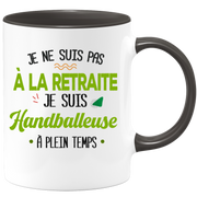 quotedazur - Mug Retraite Je Suis Handballeuse - Cadeau Humour Sport - Idée Cadeau Retraite Original Handball - Tasse Handballeuse - Départ Retraite Anniversaire Ou Noël
