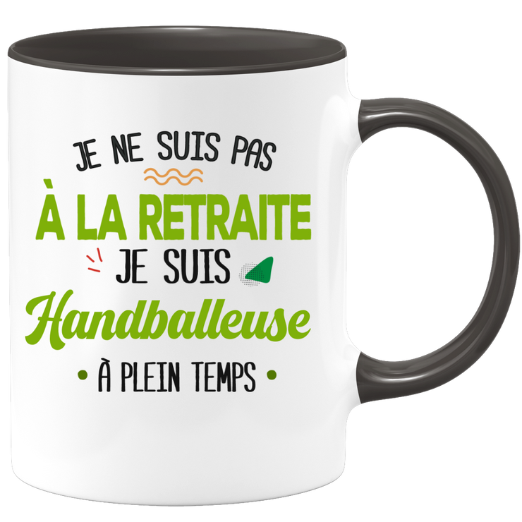 quotedazur - Mug Retraite Je Suis Handballeuse - Cadeau Humour Sport - Idée Cadeau Retraite Original Handball - Tasse Handballeuse - Départ Retraite Anniversaire Ou Noël