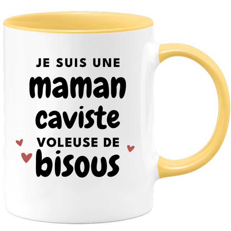 quotedazur - Mug I'm a kiss-stealing mum - Original Mother's Day Gift - Gift Idea For Mom's Birthday - Gift For Future Mom Birth