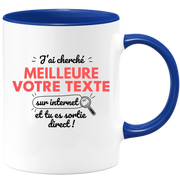 Mug personnalisable femme J'ai cherché Meilleure sur Internet - Métier Passion Sport