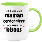 quotedazur - Mug I'm a Shoemaker Mom Thief of Kisses - Original Mother's Day Gift - Gift Idea for Mom's Birthday - Gift for Future Mom Birth