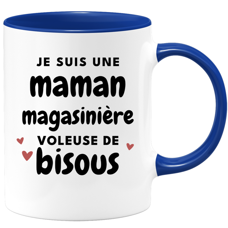 quotedazur - Mug I Am A Shopkeeper Mom Thief Of Kisses - Original Mother's Day Gift - Gift Idea For Mom Birthday - Gift For Future Mom Birth