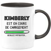 quotedazur - Mug Kimberly Est En Cours De Chargement Veuillez Patienter - Cadeau Kimberly Prénom Femme Personnalisé - Cadeau Annniversaire Noël Adolescent Collègue