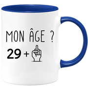 quotedazur - Mug 30 ans Doigt Honneur Homme Femme - Cadeau Anniversaire 30 ans Ans - Idée Cadeau Original, Humour, Drôle, Rigolo, Fun