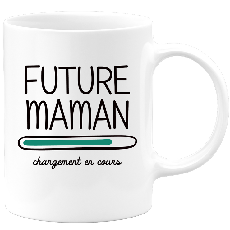 quotedazur - Mug Future Maman 2024 Chargement En Cours - Cadeau Future Mère - Surprise Annonce Grossesse Garçon/Fille Naissance Bébé Maman