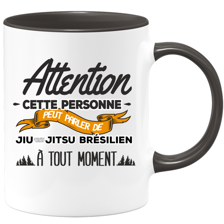 quotedazur - Mug Cette Personne Peut Parler De Jiu-Jitsu Brésilien À Tout Moment - Cadeau Humour Sport - Idée Cadeau Original - Tasse Jiu-Jitsu Brésilien - Anniversaire Ou Noël