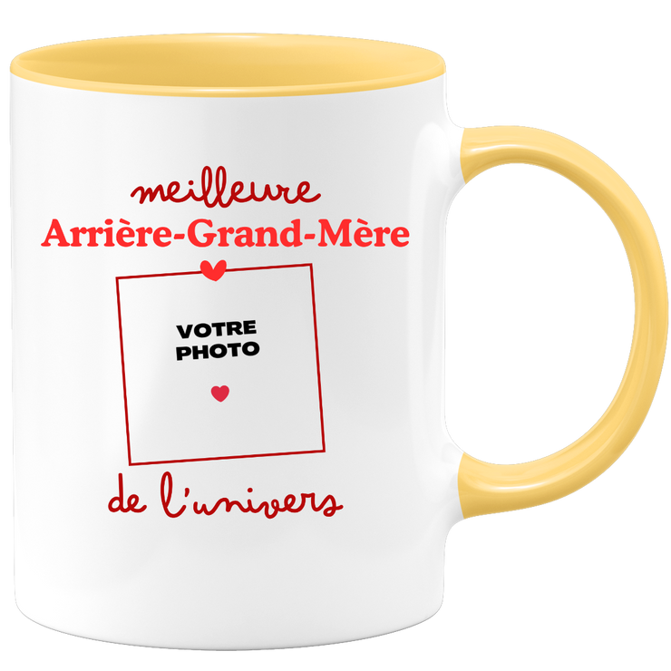 Mug Meilleure Arrière-grand-mère de l'univers - Mug personnalisé avec photo famille