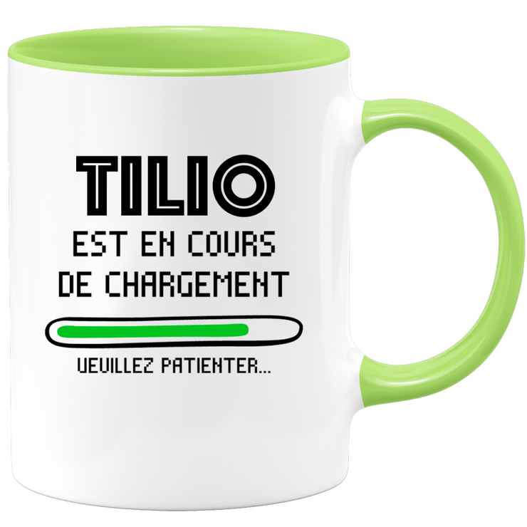 quotedazur - Mug Tilio Est En Cours De Chargement Veuillez Patienter - Cadeau Tilio Prénom Homme Personnalisé - Cadeau Annniversaire Noël Adolescent Collègue