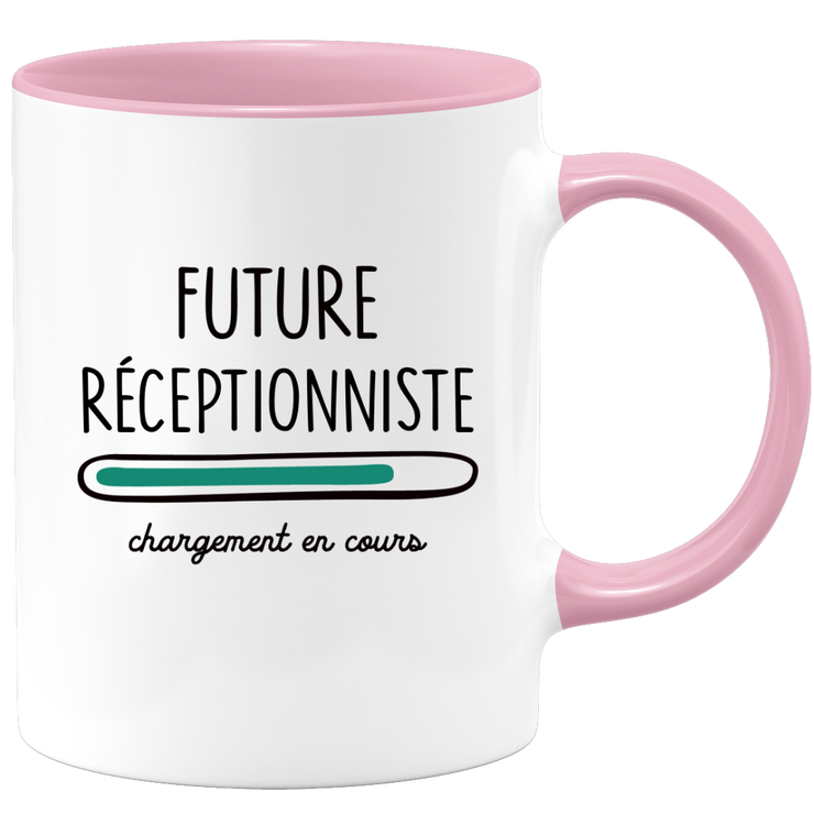 Future receptionist mug loading - gift for future receptionists