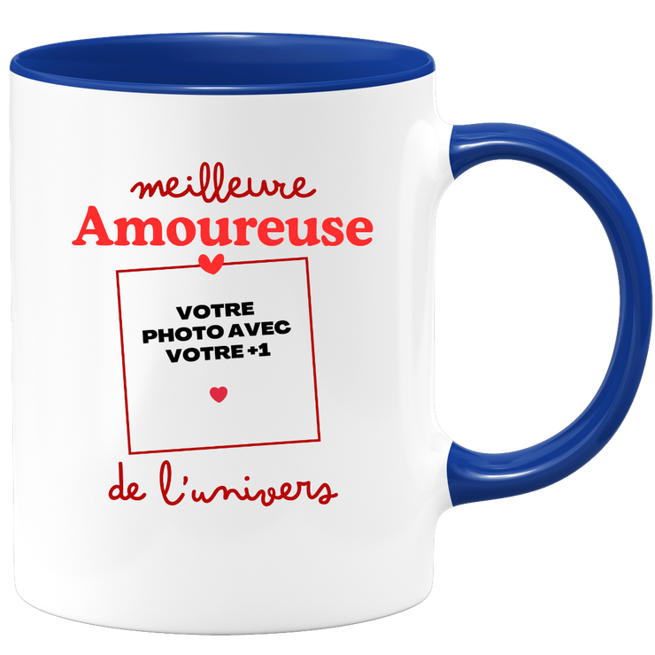 Mug Meilleure Amoureuse de l'univers - Mug personnalisé avec photo couple