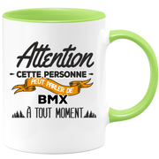 quotedazur - Mug Cette Personne Peut Parler De BMX À Tout Moment - Cadeau Humour Sport - Idée Cadeau Original     - Tasse BMX - Anniversaire Ou Noël