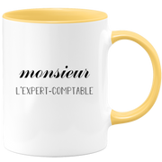 quotedazur - Mug Monsieur Le Expert comptable - Cadeau Humour Métier Travail  - Idée Cadeau Expert comptable Pot De Départ Chef Mutation - Tasse Cadeau Retraite Noël Au Bureau