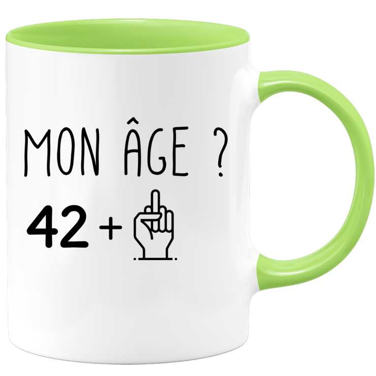 quotedazur - Mug Idée Cadeau 43 ans Homme Femme - Cadeau Anniversaire 43 Ans - Idée Cadeau Original, Humour, Drôle, Rigolo, Fun - Mug Tasse Café Thé Pas Cher