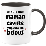 quotedazur - Mug I'm a kiss-stealing mum - Original Mother's Day Gift - Gift Idea For Mom's Birthday - Gift For Future Mom Birth
