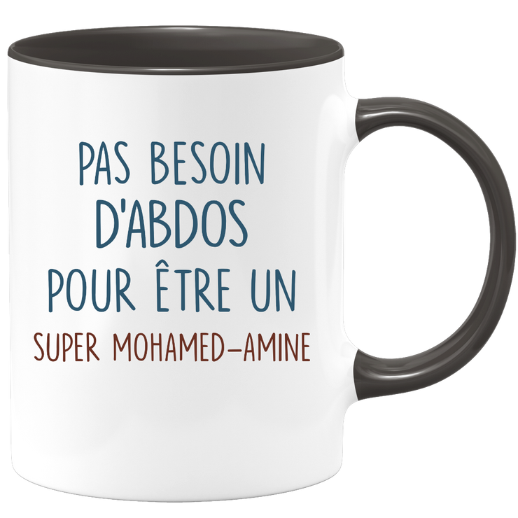 Mug pas besoin d'abdominaux pour être un super Mohamed-Amine