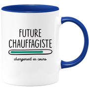 quotedazur - Mug Future Chauffagiste Chargement En Cours - Cadeau Humour Promotion Travail - Idée Cadeau Départ Collègue - Tasse Chef Chauffagiste - Idéal Pour Noël Au Bureau