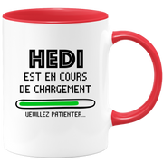 quotedazur - Mug Hedi Est En Cours De Chargement Veuillez Patienter - Cadeau Hedi Prénom Homme Personnalisé - Cadeau Annniversaire Noël Adolescent Collègue