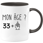 quotedazur - Mug Idée Cadeau 34 ans Homme Femme - Cadeau Anniversaire 34 Ans - Idée Cadeau Original, Humour, Drôle, Rigolo, Fun - Mug Tasse Café Thé Pas Cher