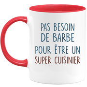 Mug pas besoin de barbe pour être un super Cuisinier