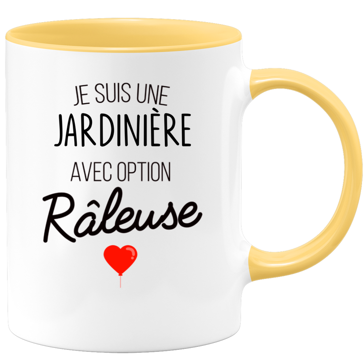 quotedazur - Mug Je Suis Une Jardinière Avec Option Râleuse - Cadeau Idéal Pour Jardinière - Cadeau Personnalisé Pour Femme - Cadeau Original Pour Anniversaire Ou Noël