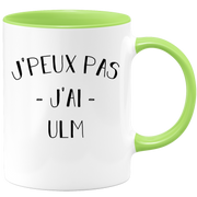 quotedazur - Mug Je Peux Pas J'ai Ulm - Cadeau Humour Sport - Idée Cadeau Original - Tasse Ulm - Idéal Pour Anniversaire Ou Noël