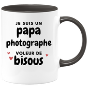 quotedazur - Mug I Am A Dad Photographer Thief Of Kisses - Original Father's Day Gift - Gift Idea For Dad Birthday - Gift For Future Dad Birth