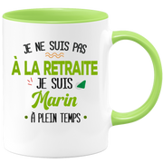 quotedazur - Mug Retraite Je Suis Marin - Cadeau Humour Sport - Idée Cadeau Retraite Original Bateau - Tasse Marin - Départ Retraite Anniversaire Ou Noël