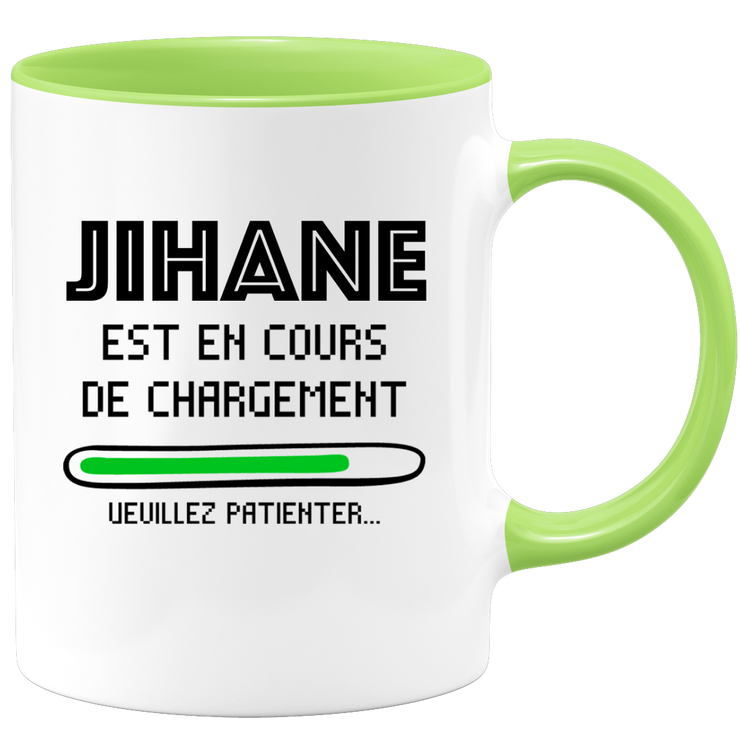 quotedazur - Mug Jihane Est En Cours De Chargement Veuillez Patienter - Cadeau Jihane Prénom Femme Personnalisé - Cadeau Annniversaire Noël Adolescent Collègue
