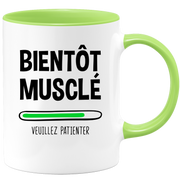 Muscle soon mug please wait - sport bodybuilding humor gift