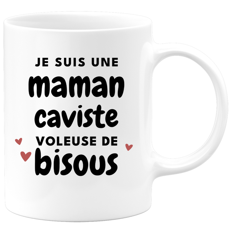 quotedazur - Mug I'm a kiss-stealing mum - Original Mother's Day Gift - Gift Idea For Mom's Birthday - Gift For Future Mom Birth