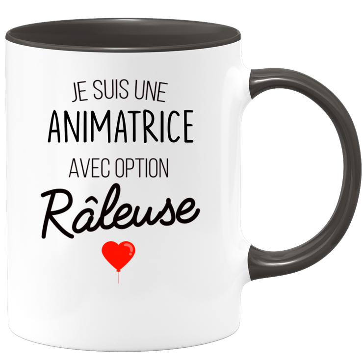 quotedazur - Mug Je Suis Une Animatrice Avec Option Râleuse - Cadeau Idéal Pour Animatrice - Cadeau Personnalisé Pour Femme - Cadeau Original Pour Anniversaire Ou Noël