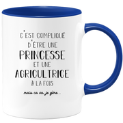 Princess Farmer Mug - Women's Gift for Farmer Funny Humor Ideal for Colleague Birthday