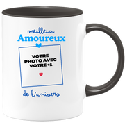 Mug Meilleur Amoureux de l'univers - Mug personnalisé avec photo couple