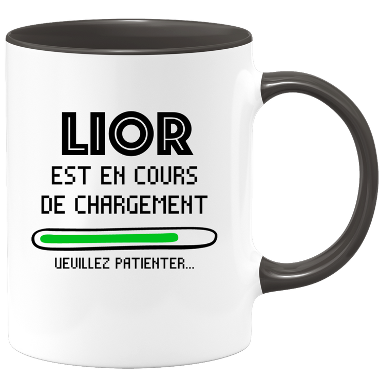 quotedazur - Mug Lior Est En Cours De Chargement Veuillez Patienter - Cadeau Lior Prénom Homme Personnalisé - Cadeau Annniversaire Noël Adolescent Collègue