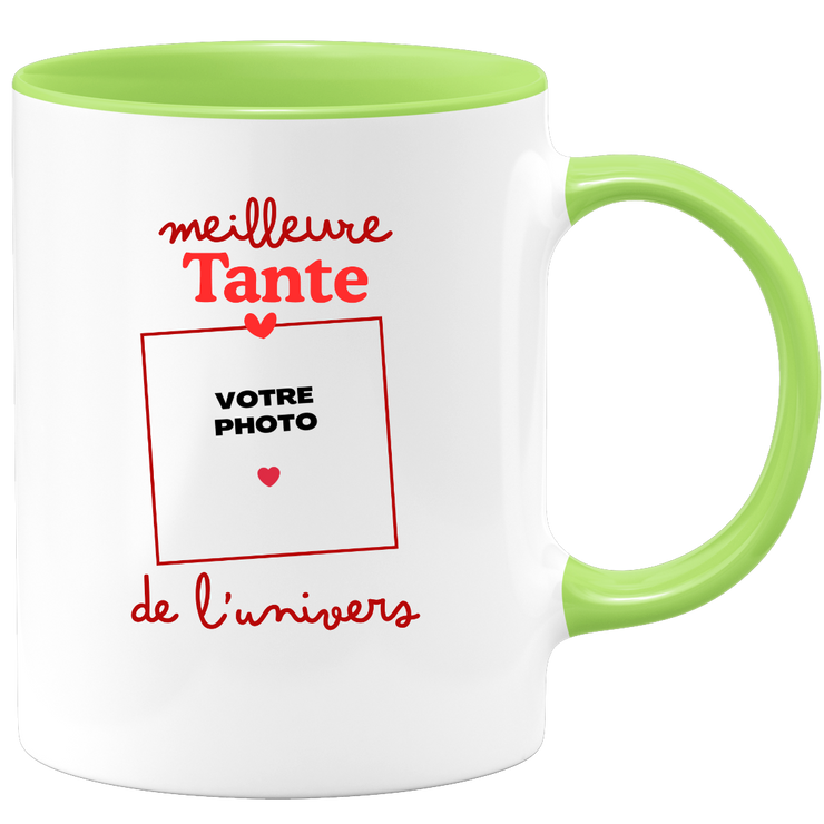 Mug Meilleure Tante de l'univers - Mug personnalisé avec photo famille