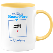 Mug Meilleur Beau-père de l'univers - Mug personnalisé avec photo famille