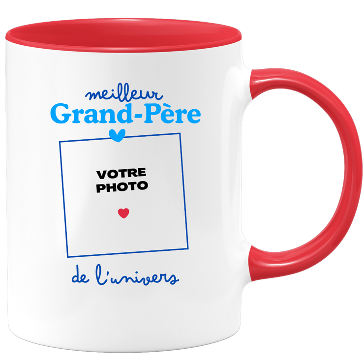 Mug Meilleur Grand-père de l'univers - Mug personnalisé avec photo famille