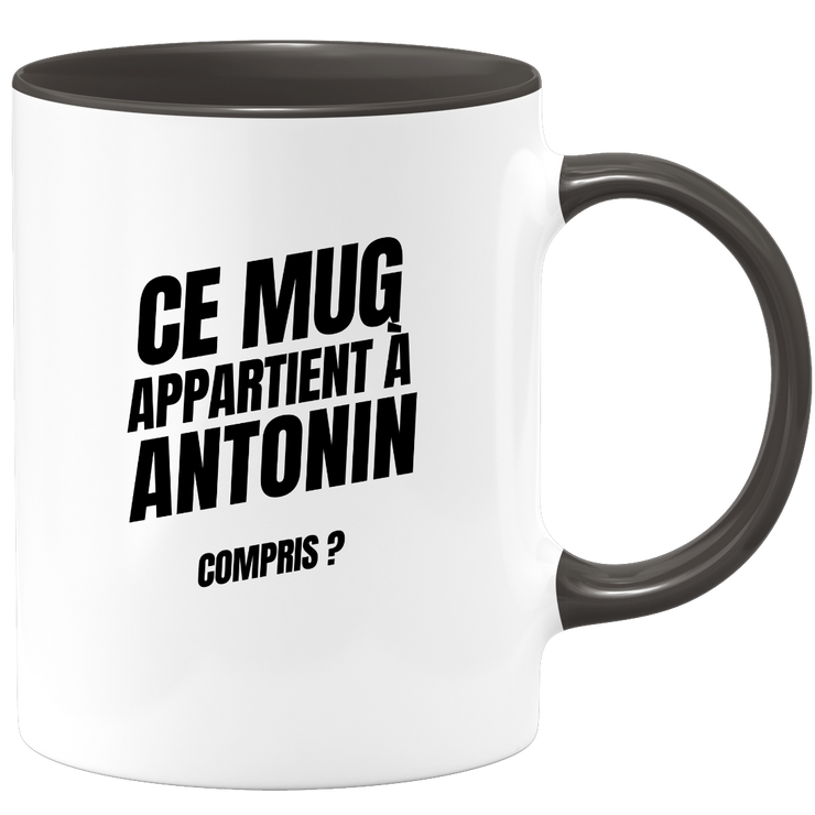 Mug Ce mug appartient à Antonin, compris ?